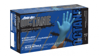 Ambidex Octane 3mil Nitrile Gloves 100/BX